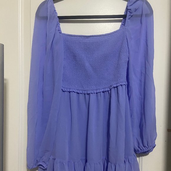 Aritzia Wilfred Tempest Dress Small Violet - Picture 2 of 3